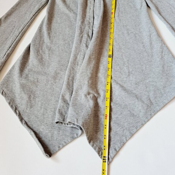Twisted Heart Women's Grey Cardigan Sweater with Fleur de Lis Size S - Picture 11 of 15